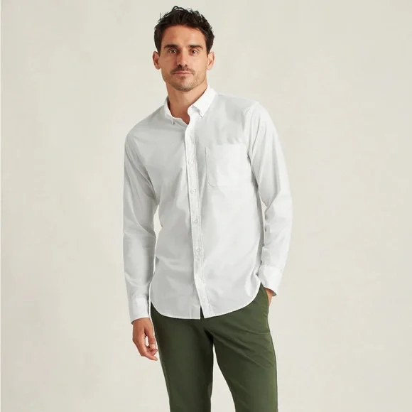 slim fit dress slacks Bonobos Unbuttoned Down Slim Shirt – Saint Bernard main image 0